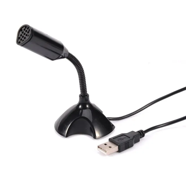 Practical Portable Mini USB Desktop Microphone with Stand Holder Fit For Computer Notebook Tablet Conference