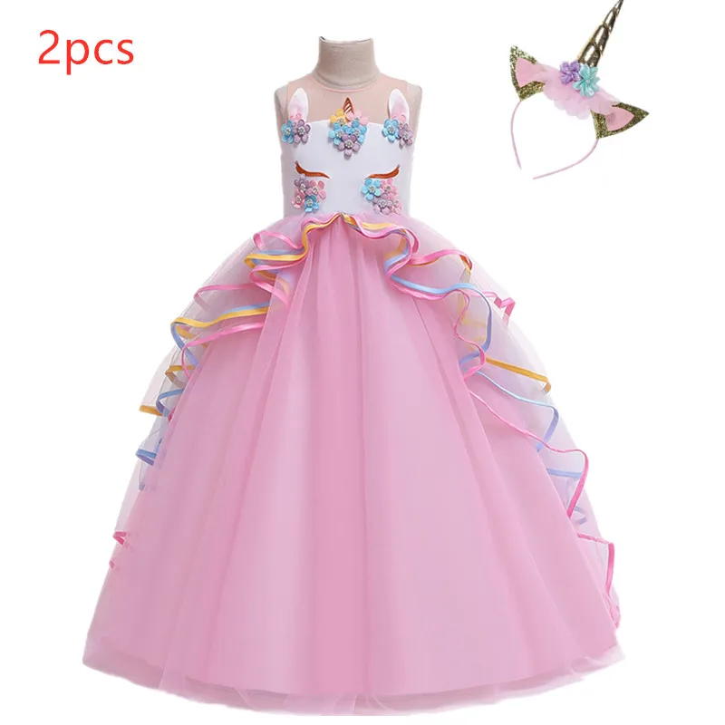 

Halloween Dresses For Girl Unicorn Dress Children Elsa Costume Kids Party Dresses For Girls Cinderella Snow White Princess Dress
