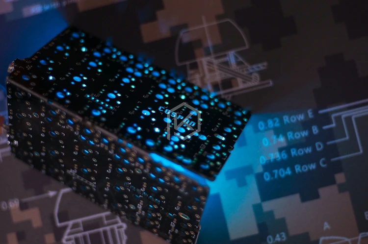  cospad Custom Mechanical Keyboard Kit up tp 24 keys Supports TKG-TOOLS Underglow RGB PCB 20% progra