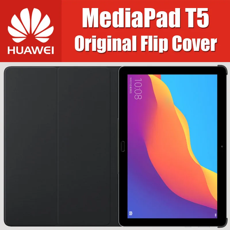 

Real Original Ultra Slim kickstand Flip Cover For Huawei MediaPad T5 10.1 Case Tablet AGS2-W09/L09/W19
