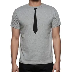 Новый бренд для мужчин хлопок короткий рукав галстук смокинг SMART подарок TUMBLR в стиле хипстер и Свэг футболки