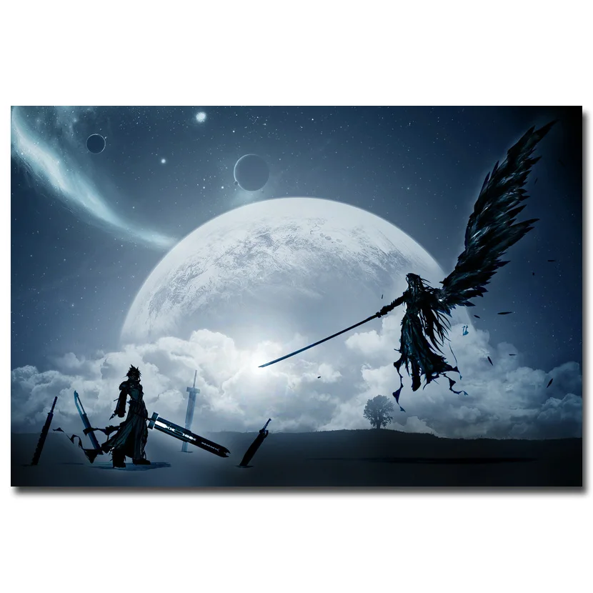 

Final Fantasy Art Silk Fabric Poster Print 13x20 24x36 inch Hot Game Picture for Living Room Wall Decoration 005