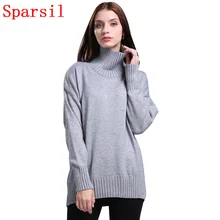 Sparsil женский осенне-зимний мягкий кашемировый вязаный пуловер свитер женский пуловер толстые свитера