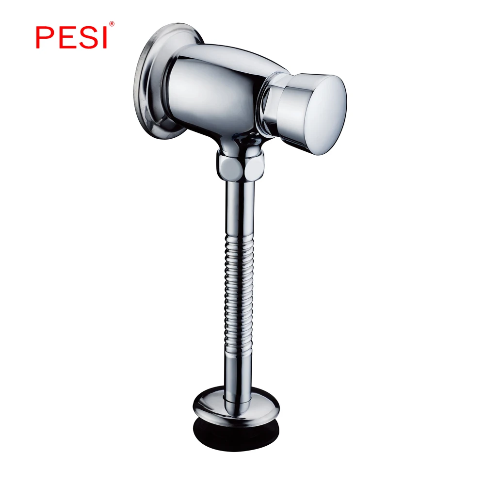 All Brass Exposed Self closing Urinal Flush Valve Button Type Manual