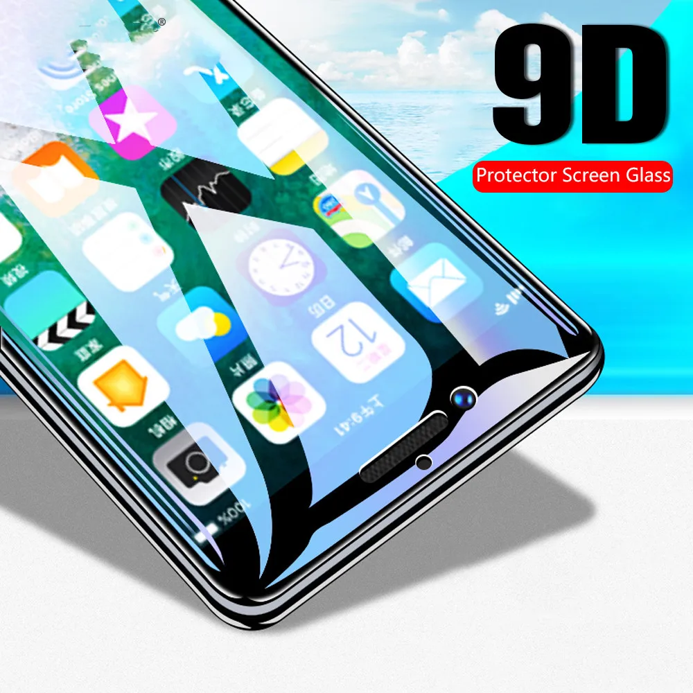 

9D Tempered Protection Glass For Huawei P20 Lite Screen Protector Glass For Huawei P Smart 2019 Honor 8X 8A 8C V20 V10 10 Lite