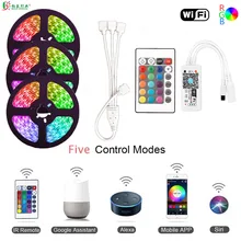 DC 12V 5050 Flexible WiFi LED Strip Controlled By Phone Works With Amazon Alexa Google Home IFFFT Siri Smart Home Decoration