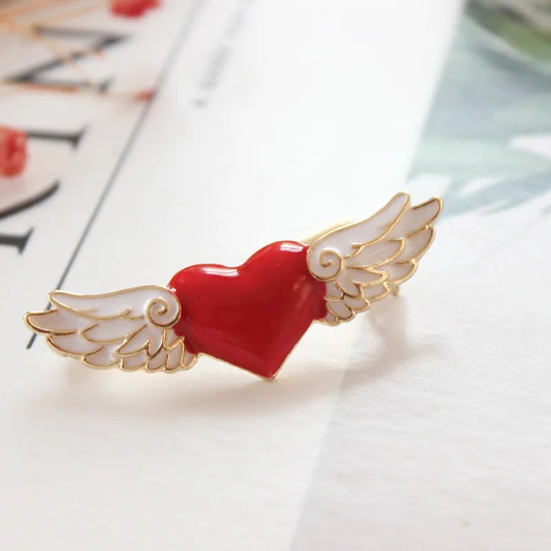 

Card Captor Sakura Wing Heart Pin Brooch CardCaptor Sakura Anime Cosplay