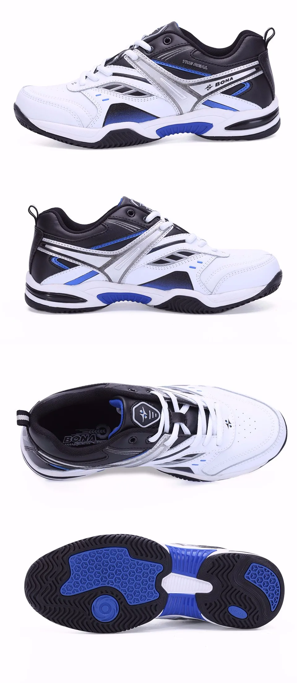 BONA New Classics Style Men Tennis Shoes Lace Up Men Sport Shoes Top Quality Comfortable Male Sneakers Shoes Fast Free Shipping