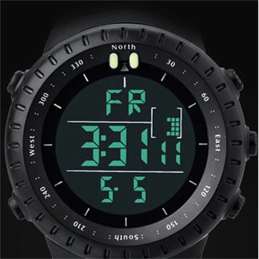 Watch Fashion Trend Men And Women Couples Led Dual Display Sports Outdoor Multi-function Electronic Watch Dropshipping