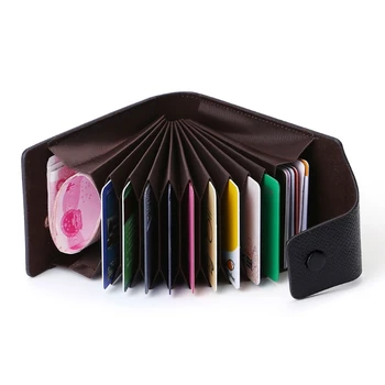 

Fashion Business ID Credit Card Wallet Holder Name Cards Case Pocket Organizer Faux Leather