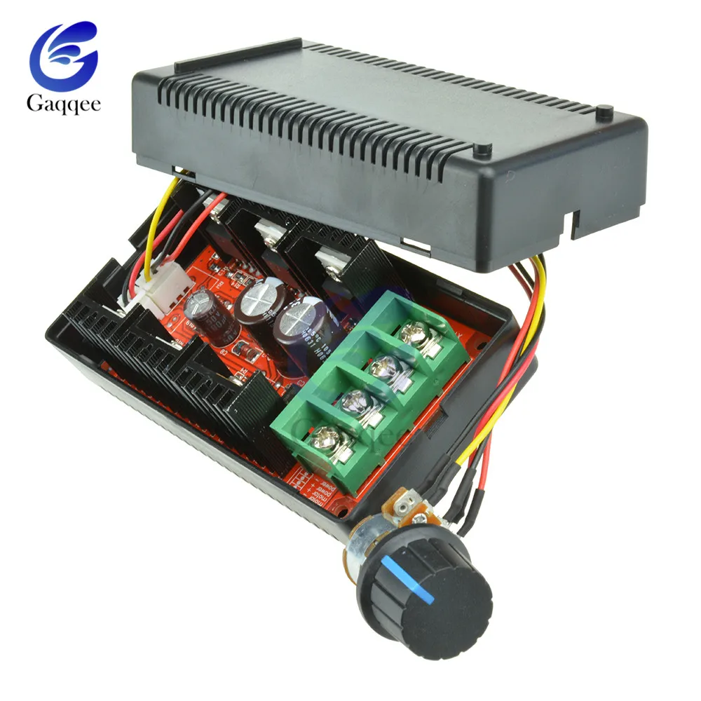 

12V 24V 48V 200HZ 2000W MAX 10V-50V 40A DC Motor Speed Control PWM HHO RC Controller Motor Speed Regulator With Extension cord