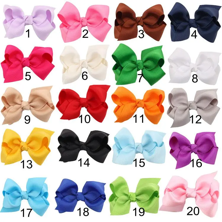 

Yundfly 3" 10pcs Ribbon Bows For Girls Headbands Hair Clips Hairpin Chidlren Women DIY Hair Accessories