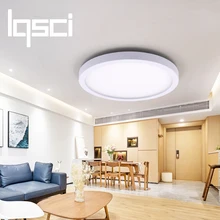 LQSCI 6 Вт 9 Вт 13 Вт 18 Вт 24 Вт светодиодный круглый панельный светильник, монтируемый на поверхности светодиодный потолочный светильник AC 85-265 в