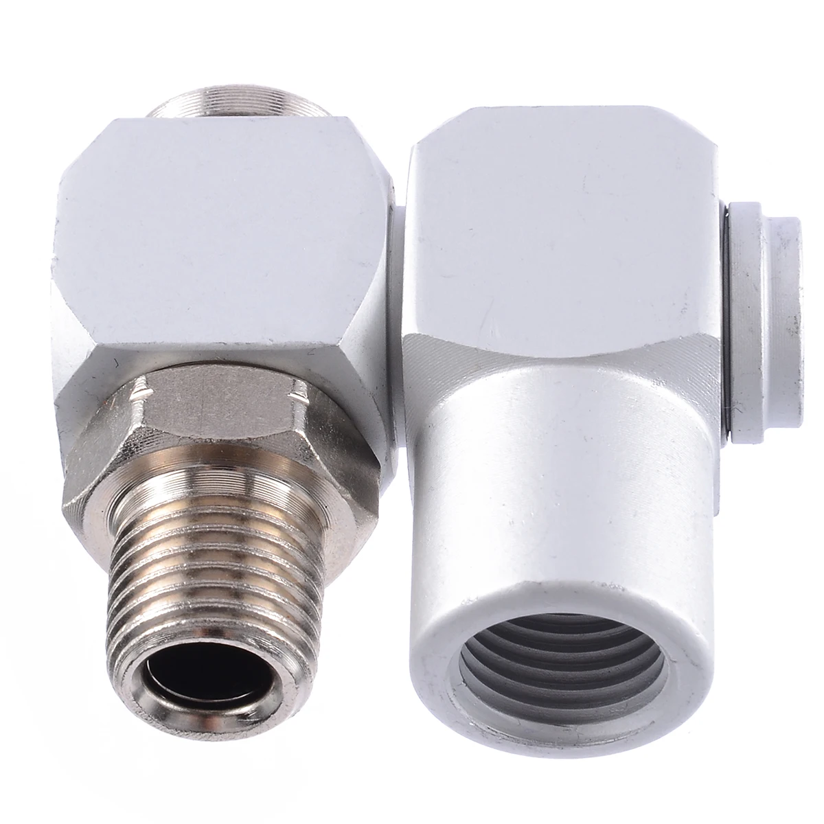 Mayitr Universal 360 Swivel Air Hose Connectors Fittings 1/4 Inch Air Hose Adapter Hardware Parts