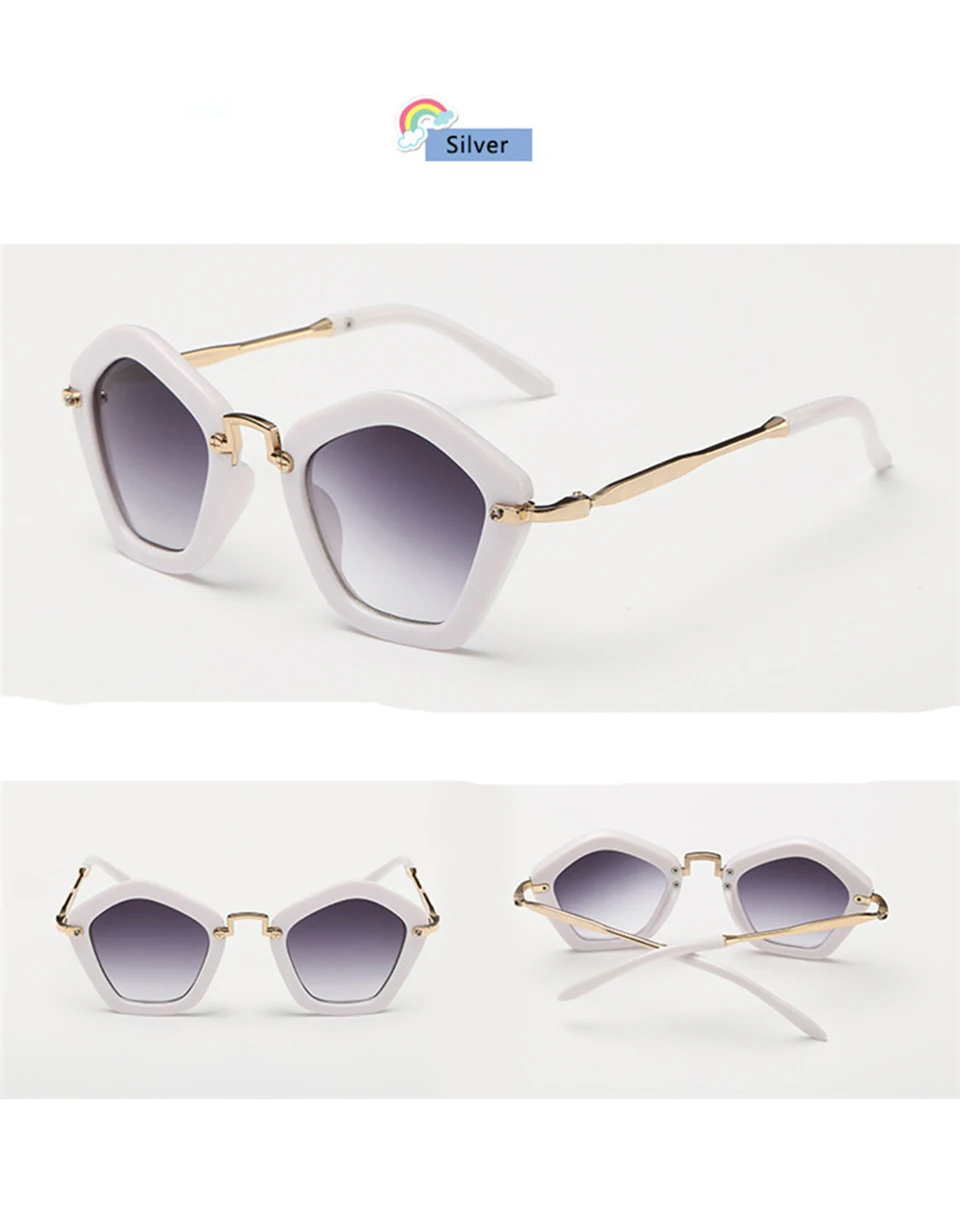 RHAMAI Kids Sunglasses 2019 Brand Trendy Polygon Children Boys Girls Sun Glasses Sun Shades Baby Glasses Eyeglasses Goggles (8)