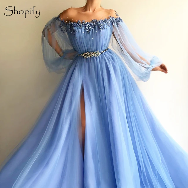 Puffy Long Sleeve Dress