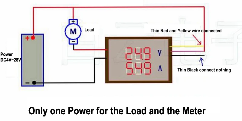 Digital Volt Amp Meter 200V 0-10A #5