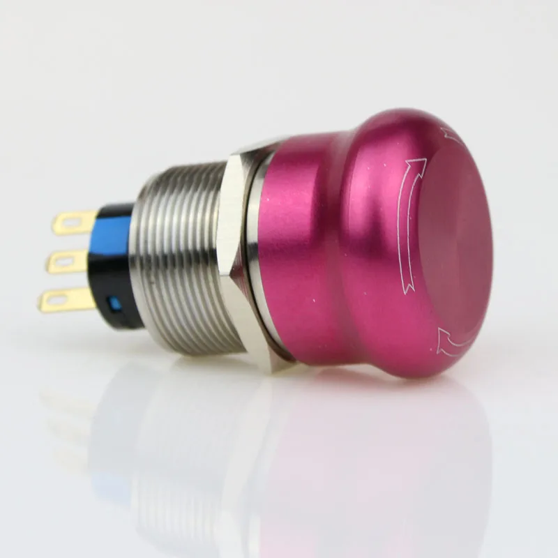 

22 mm abrupt stop button switch 1 no1nc waterproof button to stop rotating high quality stainless steel
