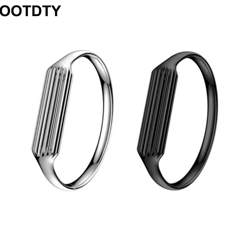 Роскошные нержавеющая сталь браслет, напульсник ремешок часы для Fitbit Flex 2 трекер Мода