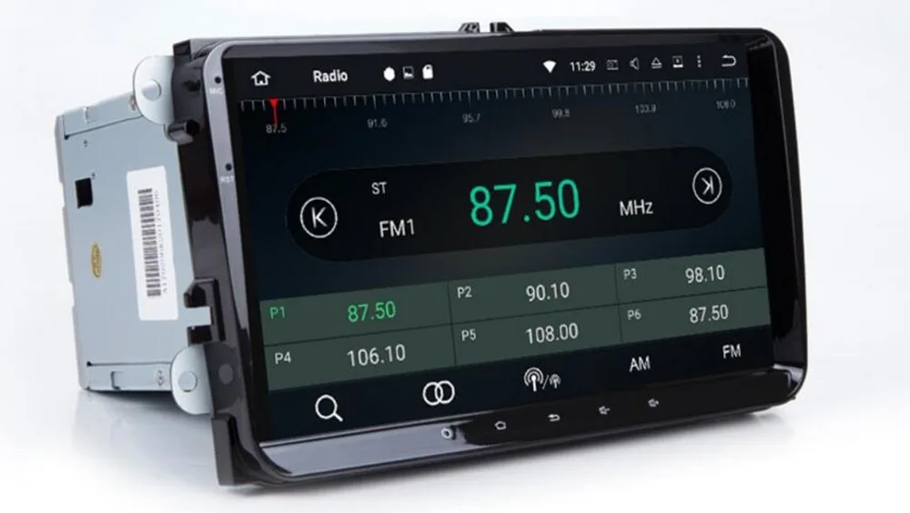 Flash Deal Android 8.1 9 Inch Car DVD Player GPS NAVIGATION HeadUnit DAB For VW/Golf/Tiguan/Skoda/Seat/Altea/Skoda Wifi Bluetooth Map OBD 4