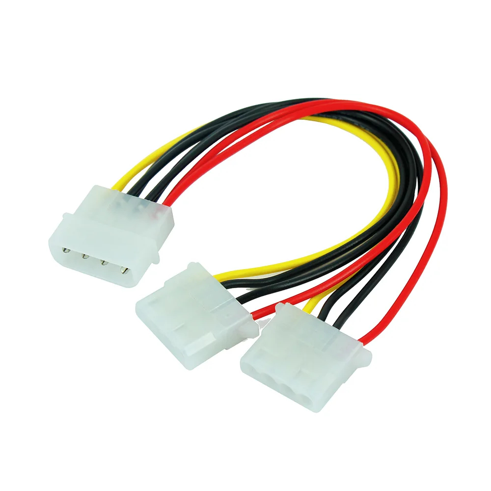 

JONSNOW 18cm 4pin PSW Power Splitter Cable LP4 Molex 1 to 2 J29 Male to Female Cable
