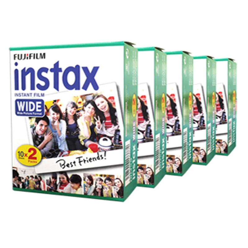 Для Fujifilm Instax Wide Instant белый край 100 пленка для Fuji Instax Камера 100 200 210 300 500AF