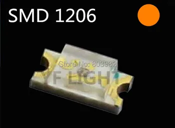 

Good quality CHIP LED 1206 SMD Orange led diode 600-610nm 2.0-2.5V(CE&Rosh)
