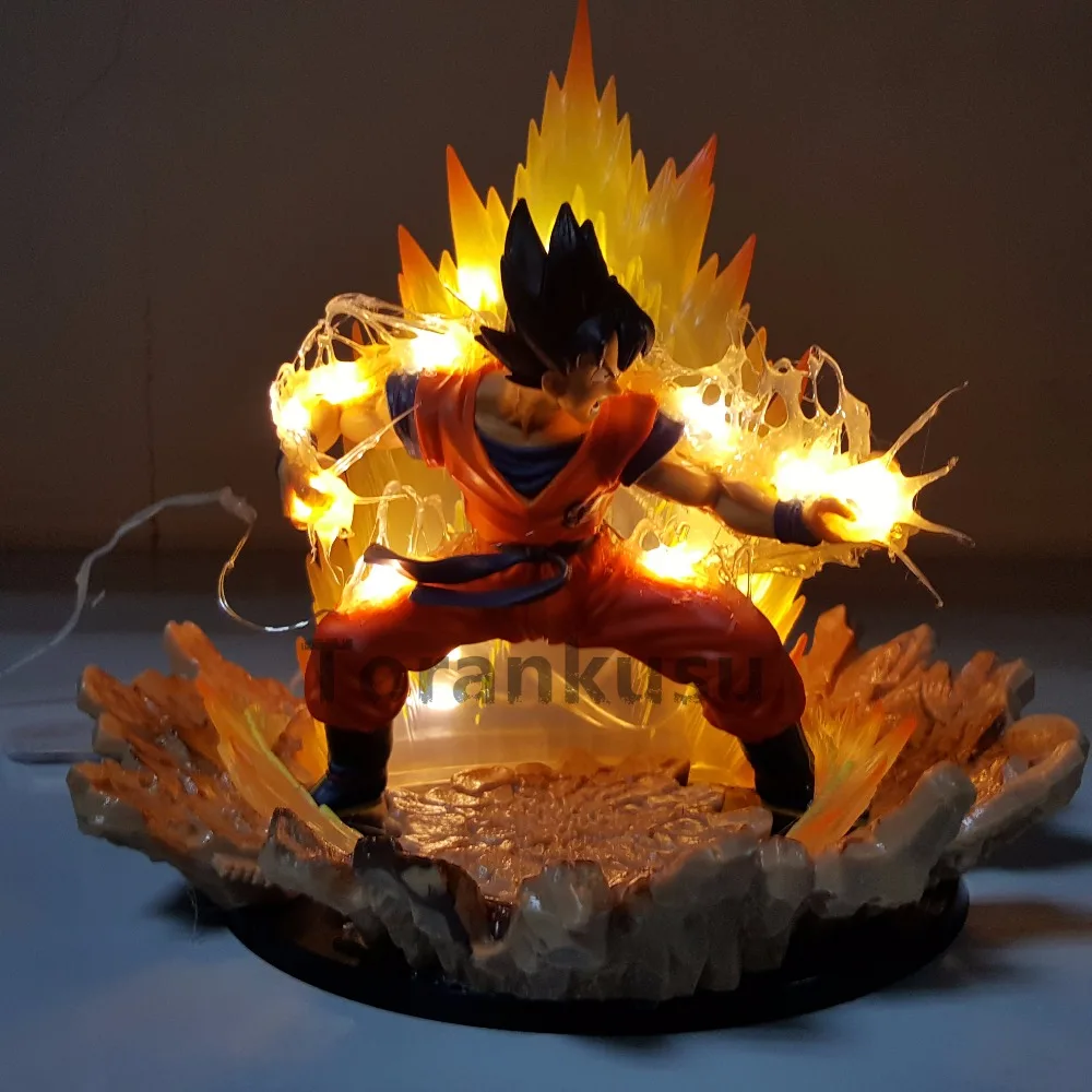 

Dragon Ball Z Son Goku Super Saiyan Power Up PVC Action Figures 170mm Anime Dragon Ball Figuarts ZERO Super DIY Custom Goku Toy