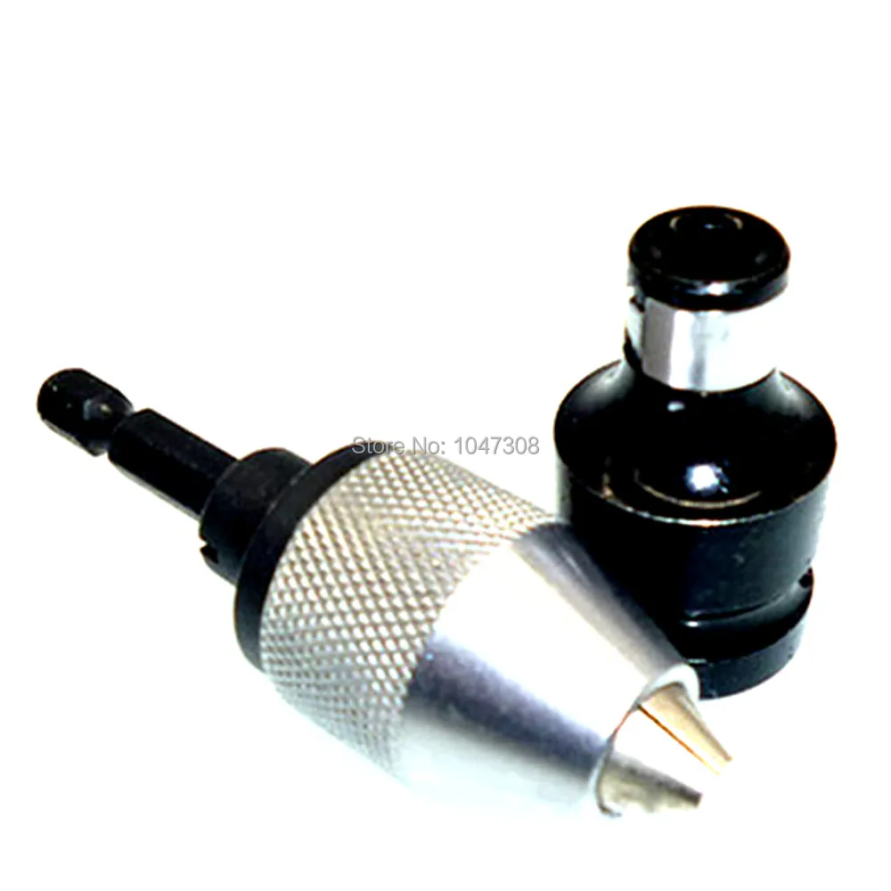 1/4" 6mm Keyless Drill Chuck Driver Converter Drill Chuck Holds Micro