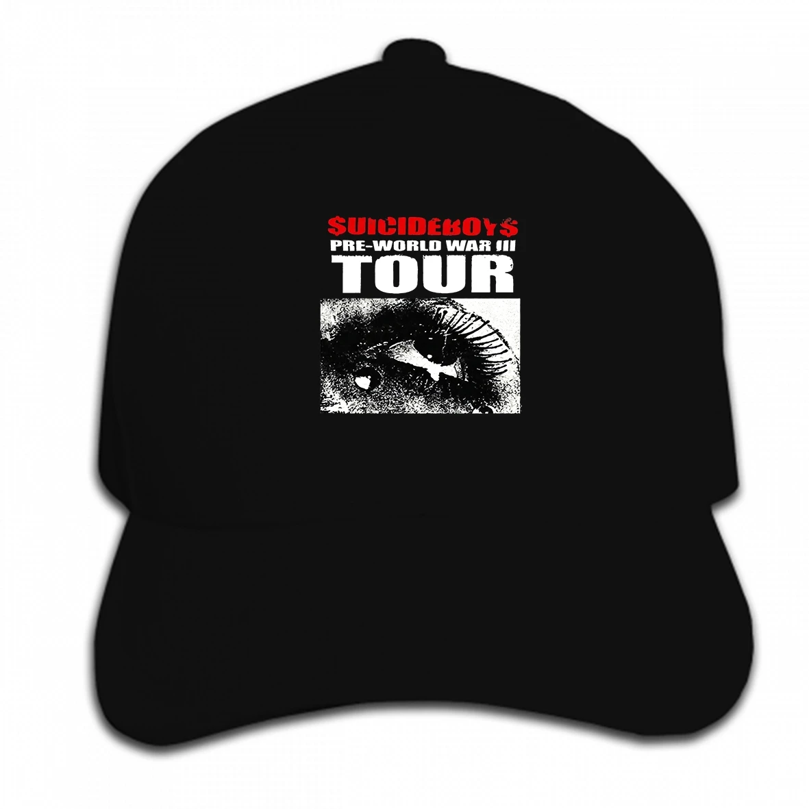 

Print Custom Baseball Cap HOT ITEM SUICIDEBOYS (US) Pre World War III Euro Tour date 2018 Hat Peaked cap