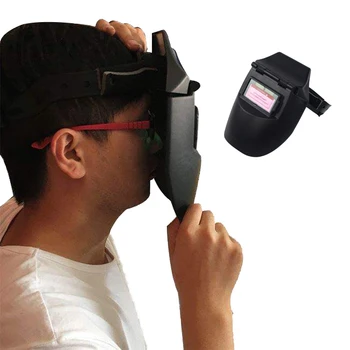 

Hot Portable Solar Automatic Darkening Flat Flip Helical Welding Half Helmet Adjustable Range 3/3-11 Welder Protective Mask AA