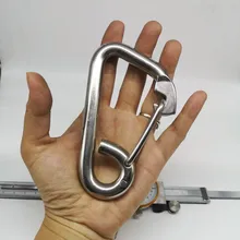 4 шт 120 мм серебро 304 карабин из нержавеющей стали весна кемпинг восхождение M12 карабин