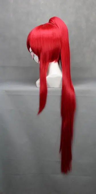 Ccutoo гурренлаганн-Йоко Красный Длинные прямые чип конский хвост косплей парики женские вечерние на Хэллоуин термостойкие синтетические волосы