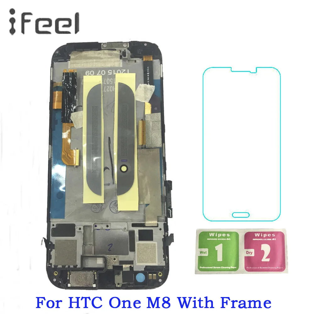 

5.0inch LCD Display with Frame For HTC One M8 LCD Display Touch Screen Digitizer For HTC M8 LCD Screen 831c