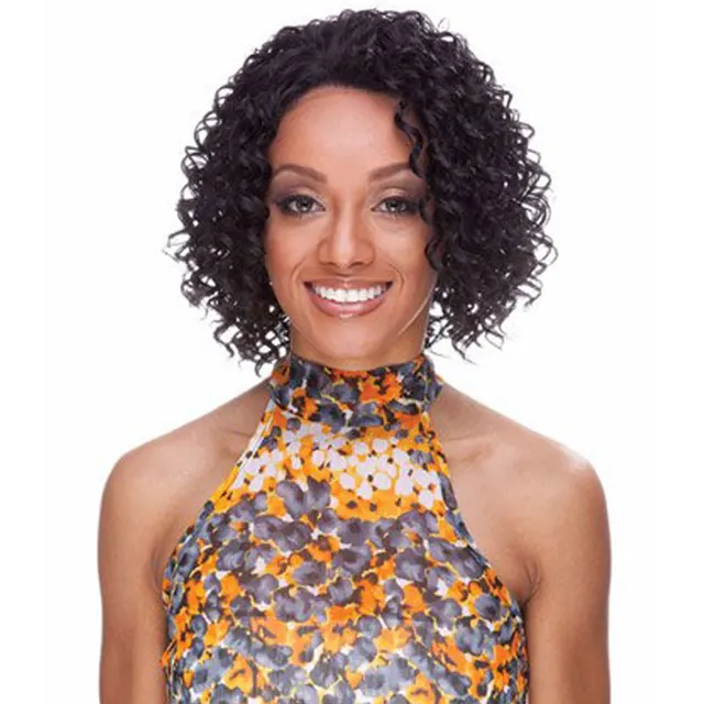 12 Synthetic Short Medium Brown Curly Wig Heat Resistant