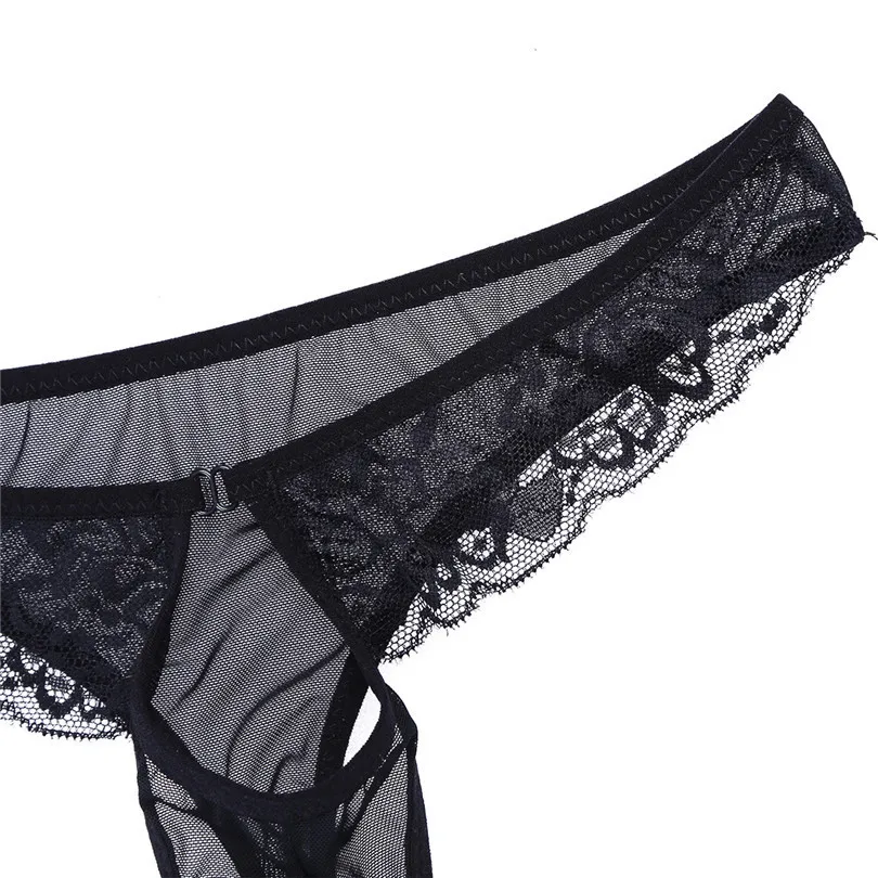 iiniim Sexy Mens Lingerie Sissy Gay Panties Lace Mesh Bikini Underwear Underpants with Penis Hole Floral Lace Open Pouch Briefs
