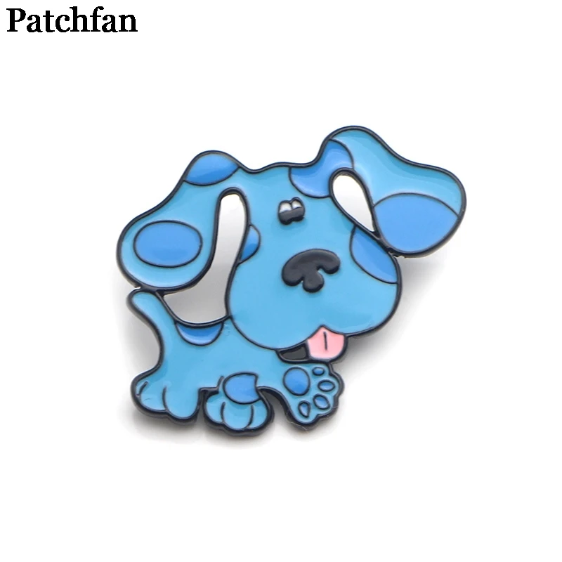 

Patchfan Blue's Clues dog Zinc alloy pins badges para shirt bag clothes cap backpack shoes brooches badge medal decoration A2026
