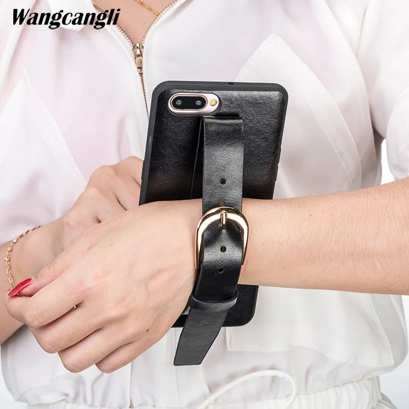

High-end business custom leather all-inclusive mobile phone case for OPPO R11S PU back belt bracket phone case Sale-Seller