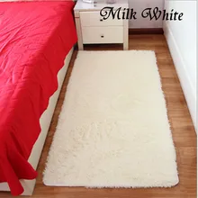 Молочно-белый прямоугольный коврик для ванной, ковер для спальни 40x60/50x80/50x160/80x160 см, впитывающий нескользящий коврик для молитвы