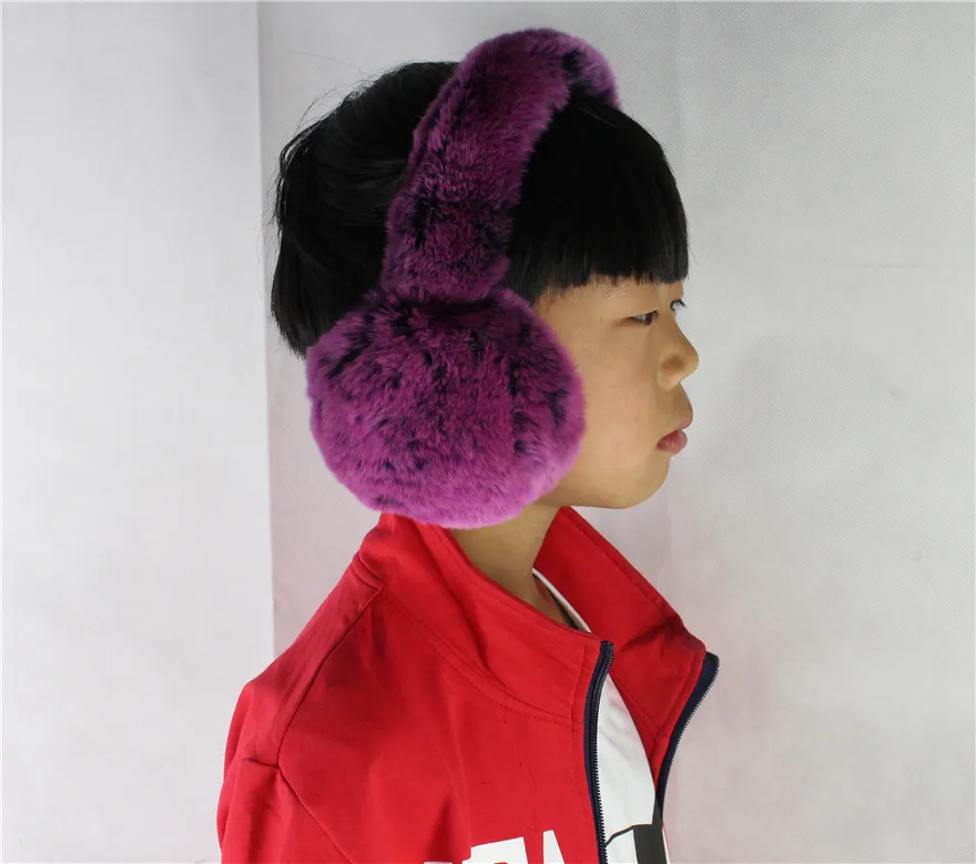 Натуральный мех Рекс меха ухо меховой крышка Earmuff подходит для детей более семи лет и взрослых