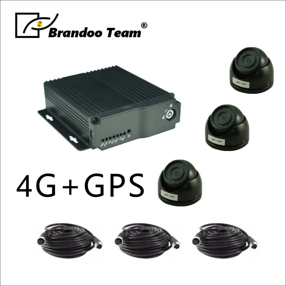 

Free shipping 4G remote view and GPS tracking Mobile DVR system for Taxi,bus, truck used
