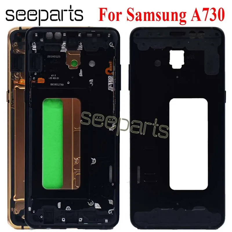 6," для samsung Galaxy A8 Plus средняя Рамка передняя рамка Корпус чехол для samsung A730 средняя рамка запасные части