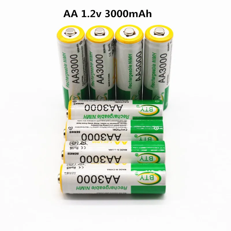 4 шт. Daweikala AA 3000 1,2 V Quanlity аккумуляторная батарея AA 3000mAh BTY Ni-MH 1,2 V аккумуляторная батарея 2A 3000