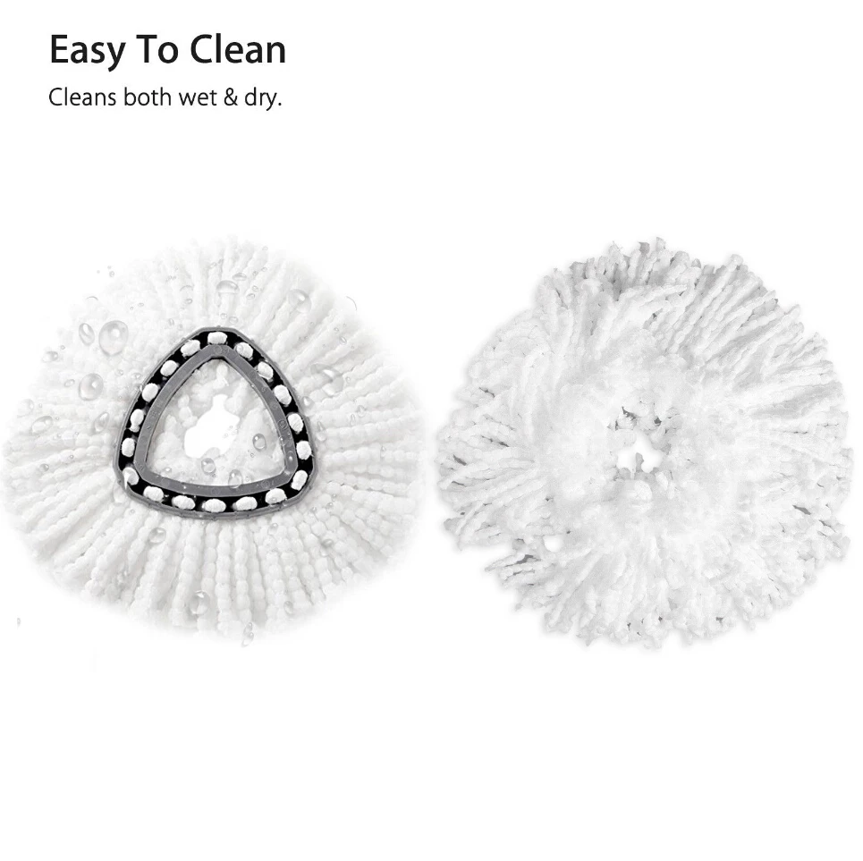 

Free Shipping 360 degress Spin Mops Head Replacement Heads Easy to Clean Rotate Shape Wring for Vileda O-Cedar Mops