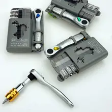 SET C Special groove font b screwdriver b font Multifunctional Folding wrench set mini Ratchet handle
