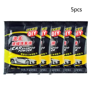 

5Pcs Concentrated Washing Powder Car Wash Shampoo Universal Cleaning Car Shampoo Multifunctional Cleaning Tools