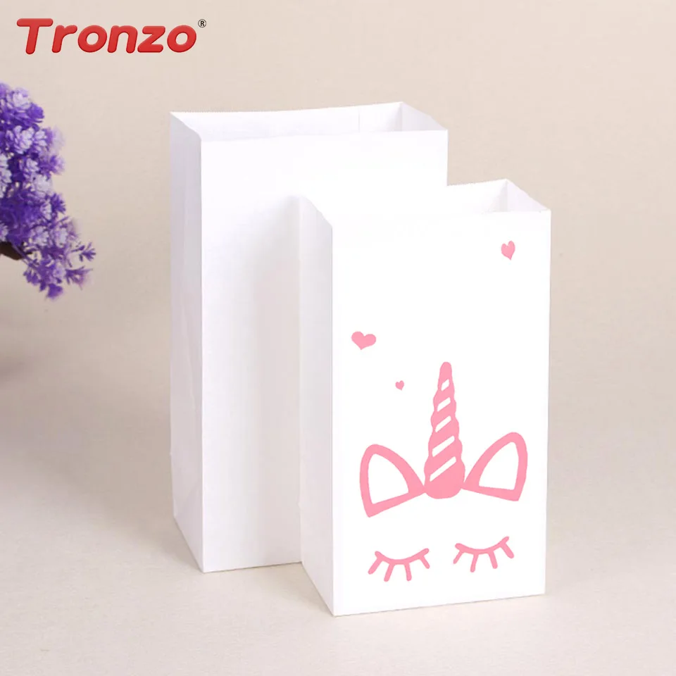 Tronzo Unicorn Paper font b Bag b font Birthday Party Decorations font b Kids b font