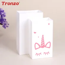 Tronzo Unicorn Paper font b Bag b font Birthday Party Decorations font b Kids b font