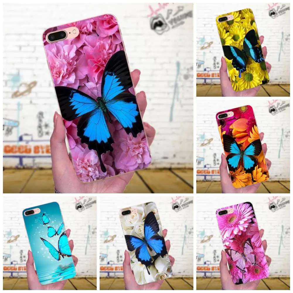 Красочные милые бабочки цветы Новинка Fundas для Galaxy J1 J2 J3 J330 J4 J5 J6 J7 J730 J8 2015 2016 2017 2018