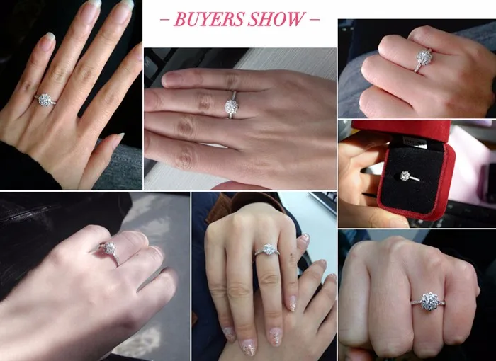 Женское Обручальное кольцо из серебра 925 пробы с фианитом|engagement ring|fashion engagement